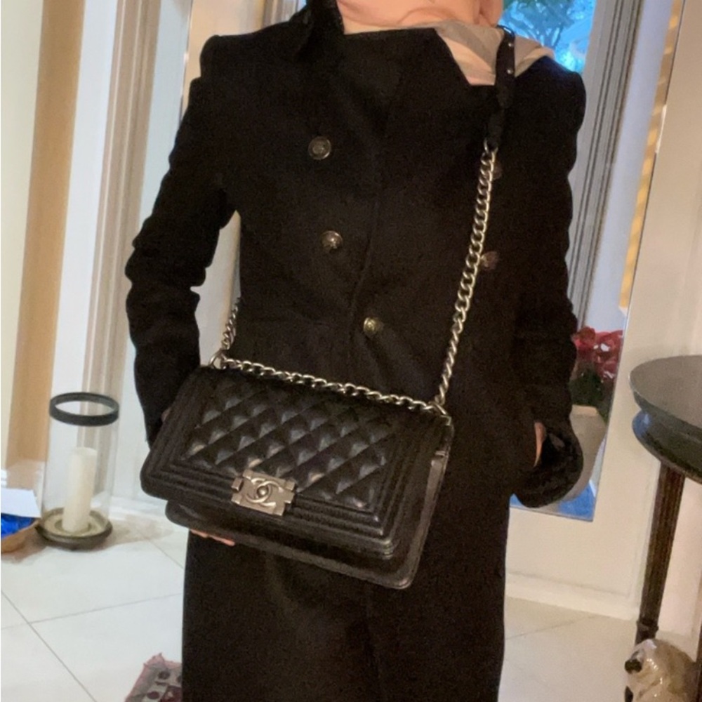 Military-style Peacoat with gold buttons